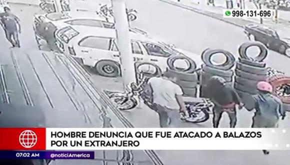 Denuncian ataque de ciudadano extranjero en San Juan de Lurigancho. (Foto: América Noticias)