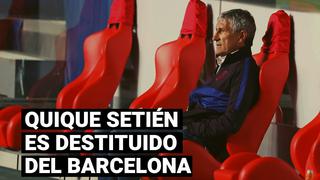 Barcelona: Setién y Abidal son destituidos como parte de la reestructuración del club