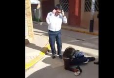 Facebook: delincuente es castigado a latigazos y patadas en Cusco | VIDEO 