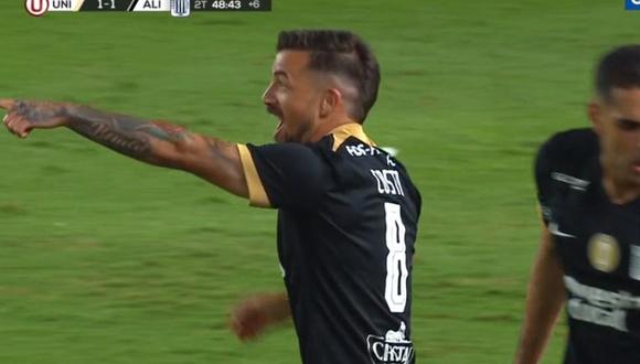Gabriel Costa anotó el 1-1 de Alianza ante la 'U' en el Monumental | Captura de video