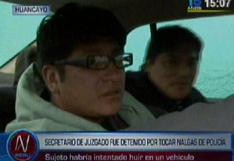 Huancayo: Secretario judicial huye tras tocar el trasero a policía