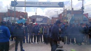 Puno: por sexto día consecutivo continúan los bloqueos en la frontera con Bolivia