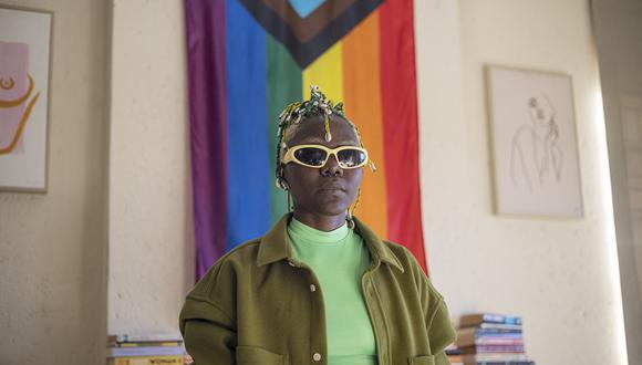 Imagen de archivo | DeLovie Kwagala, también conocido como Papa De, defensor de los derechos LGBTQ de Uganda. (Foto de Michele Spatari / AFP)