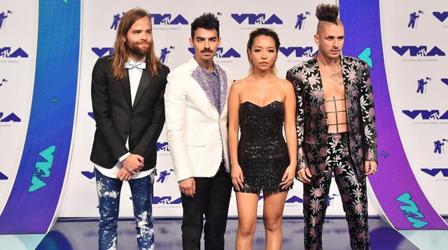 DNCE en la alfombra roja de los MTV Video Music Awards 2017. (Fotos: Agencias)