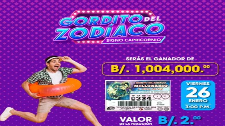 Lotería Nacional de Panamá: resultados del Gordito del Zodiaco de hoy, viernes 26 de enero