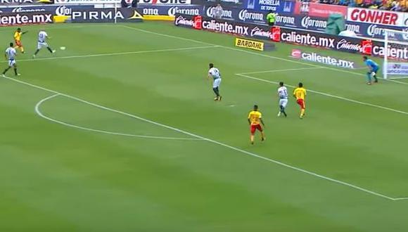 Raúl Ruidíaz marcó gol con el Monarcas a los 22 segundos, pero lo anularon por off side. (Foto: Captura)
