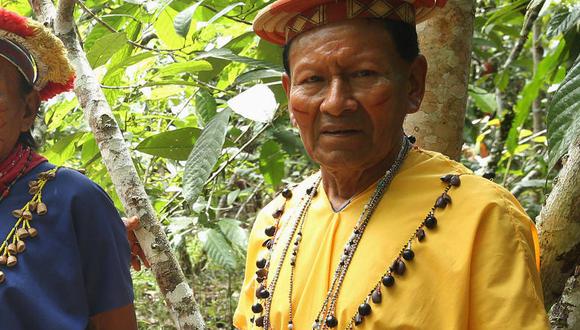 Miembros de la nacionalidad Siekopai en territorio ancestral Siekopai, Amazonia ecuatoriana. Foto Amazon Frontlines y Alianza Ceibo.