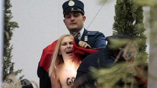 Vaticano liberó activista Femen que intentó robar al niño Jesús