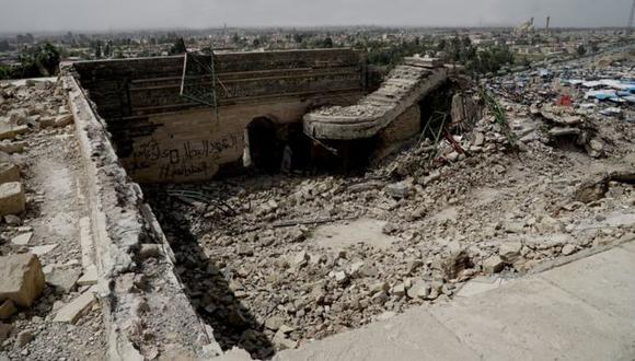 Nabi Yunus quedó reducido a escombros tras la detonación por parte de Estado Islámico.