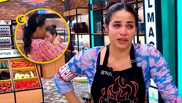 Sirena Ortiz llora de frustración en "El gran chef" y compañeros le ayudan a terminar su preparación | Foto: EGCF - Latina TV (Captura de video) / Composición EC