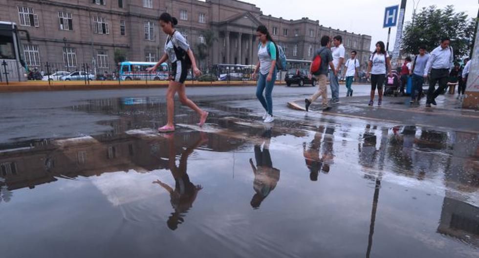Se registró una persistente lluvia en Lima. (Foto: Andina)