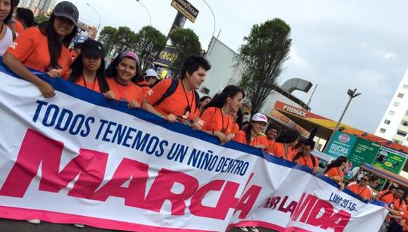 Marcha por la Vida: inicia movilización por la avenida Brasil