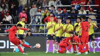 Colombia reaccionó y empató el partido contra Corea del Sur