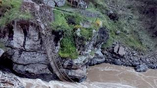 Cusco: puente inca Q’eswachaka de más de 600 años se desploma por falta de mantenimiento