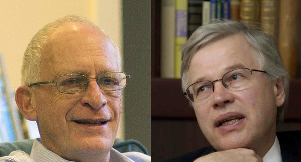 Estadounidense Oliver Hart y finlandés Bengt Holmström, Nobel de Economía 2016. (Fotos: EFE)