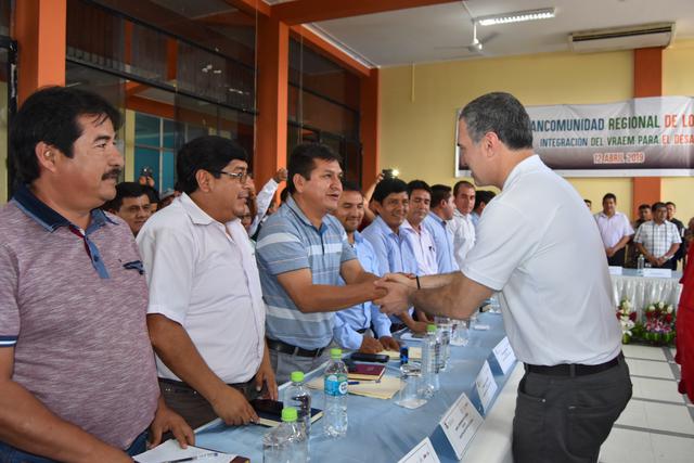 Vraem: Salvador del Solar se reunió con autoridades de tres regiones en Pichari. (Foto: Jorge Quispe)