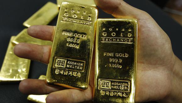 Los futuros del oro en Estados Unidos saltaban 0,7% a US$1.851,10 la onza. (Foto: Reuters)