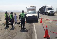 Ica: mujer muere tras vuelco de la camioneta que conducía y siete miembros de su familia quedan graves