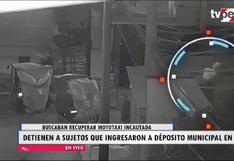 Surco: sujetos ingresaron a depósito municipal para sacar mototaxi que había sido incautado