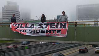 Colocan pancartas a favor de candidatura de Villa Stein en 2016