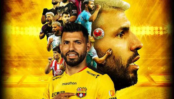 ‘Kun’ Agüero volverá a vestirse de corto para jugar con Barcelona SC | Foto: Barcelona SC