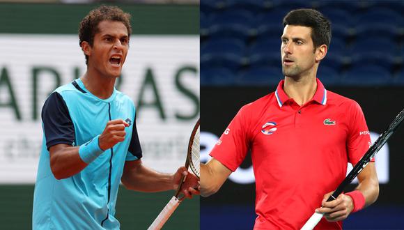 Juan Pablo Varillas enfrenta a Novak Djokovic en Roland Garros: ¿cuándo, dónde y a qué hora será el duelo? | Composición: Reuters