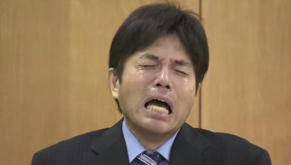 VIRAL: Video del político japonés llorando es éxito de Internet