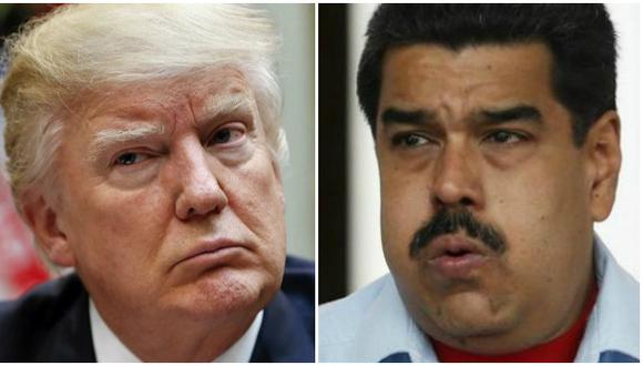 El presidente de Estados Unidos, Donald Trump, y el de Venezuela, Nicolás Maduro. (Foto: AP)