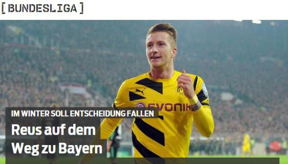 Marco Reus podría llegar al Bayern Múnich a mitad de temporada