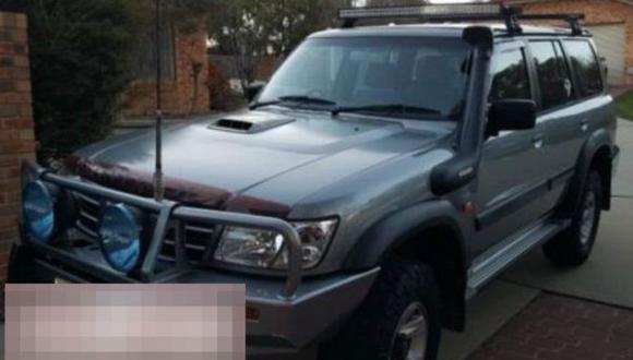 La policía difundió una imagen de la camioneta 4x4 durante la búsqueda del vehículo. Foto: Policía de Queensland, via BBC Mundo