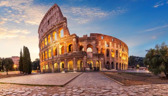 El Coliseo de Roma fue construido en 8 años, entre 72 y 80 d.C. (GETTY IMAGES)