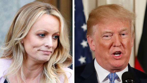 La actriz porno Stormy Daniels demanda a Donald Trump por difamación. (Reuters).