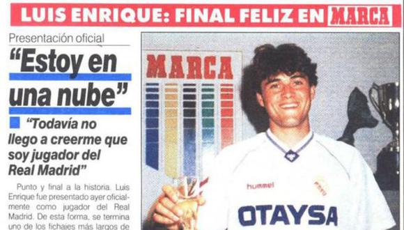 Luis Enrique: lo feliz que sintió cuando fichó por el Madrid