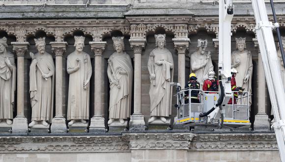 La catedral de Notre Dame sufrió un brutal incendio ayer. (Foto: EFE)