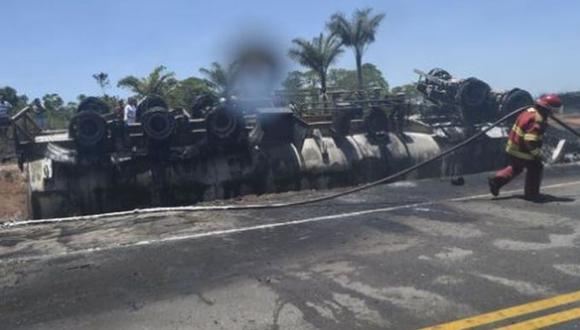 El accidente ocurrió en la carretera Tarapoto-Yurimaguas, a 22 kilómetros de la ciudad de Yurimaguas
