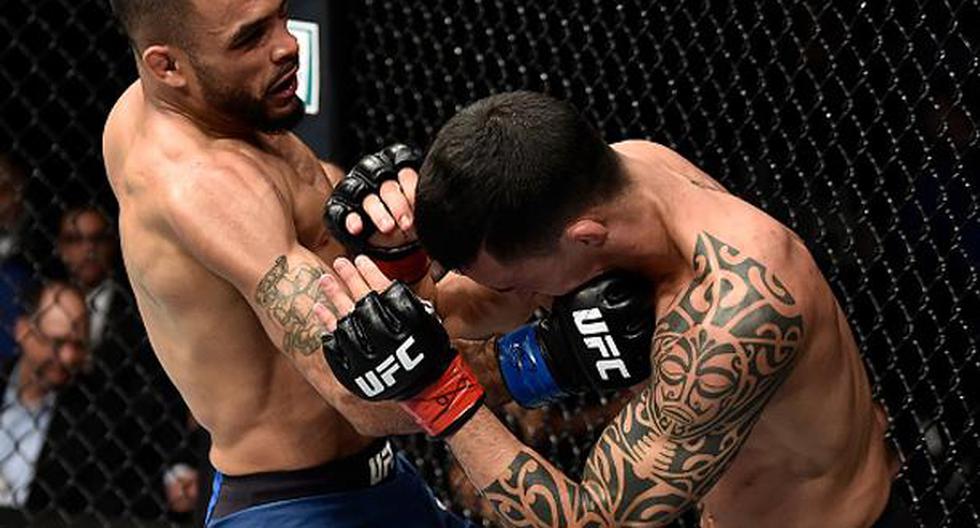 Rob Font realizó una gran combinación de golpes para vencer a Almeida | Foto: Getty/UFC