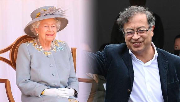 ¿Qué mensaje le envió la reina Isabel II a Gustavo Petro cuando asumió como presidente de Colombia? | Composición: AFP