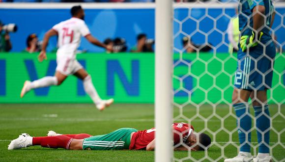 Irán ganó 1-0 a Marruecos gracias a un autogol de Bouhaddouz, por primera fecha del Grupo B de Rusia 2018. (Foto: AFP)