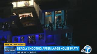 Una fiesta en una mansión en las colinas de Hollywood termina con un tiroteo fatal