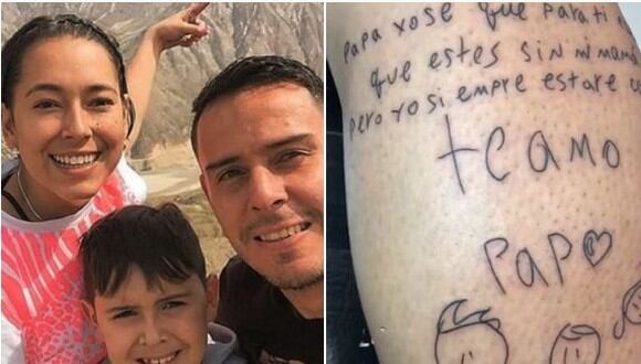El portero Luis Delgado vivió un drama en lo personal y decidió tatuarse la emotiva carta que le escribió su hijo. Puedes ver la historia en YouTube. (Foto: Instagram)