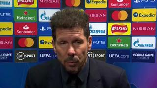 Simeone: “Estoy muy bien, esta Champions nos costó y hay que aceptarlo”