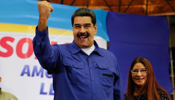 El presidente de Venezuela, Nicolás Maduro, junto a su esposa Cilia. (Foto: EFE)