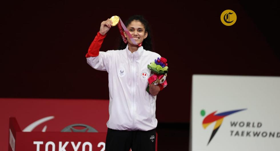 Angélica Espinoza, la medallista dorada. (Foto: Talía Vargas / Asociación Nacional Paralímpica - Uso exclusivo El Comercio)