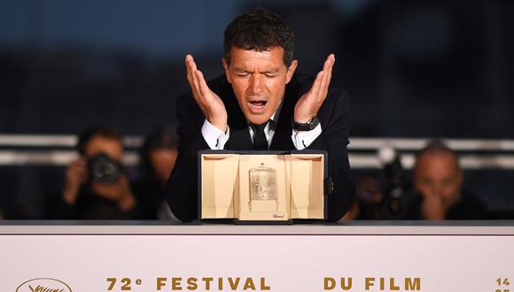 Antonio Banderas ganó en Cannes 2019 por "Dolor y gloria". (Foto: AFP)