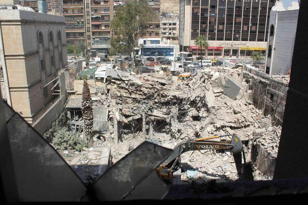 Un edificio consular iraní en Siria fue destruido en un ataque aéreo el 1 de abril, en el que murieron altos funcionarios militares iraníes. (REUTERS).