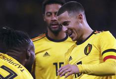 El golazo de Eden Hazard en el amistoso de Bélgica-Escocia
