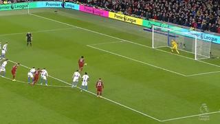 Liverpool vs.Brighton EN VIVO: Mohamed Salah y un remate imposible de detener para el 1-0 | VIDEO