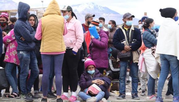 Desde hace días Colchane, una pequeña comuna en Chile, vive una crisis migratoria sin precedentes". (Foto: Getty Images, vía BBC Mundo).