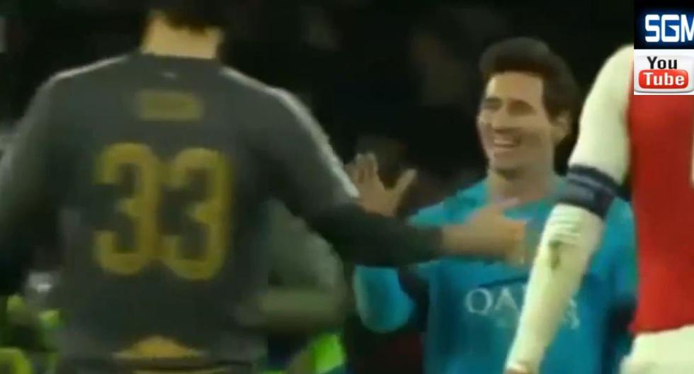Lionel Messi recibió el saludo de Petr Cech tras romper maleficio. (Video: YouTube)