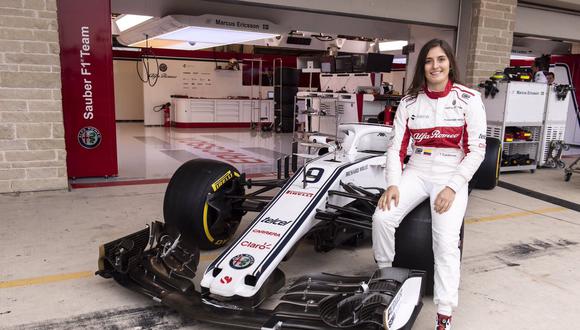 Tatiana Calderón conducirá un Fórmula Uno y será la primera mujer americana en hacerlo. (Foto: Twitter @TataCalde)